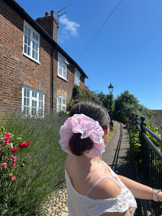 Gingham Scrunchie.